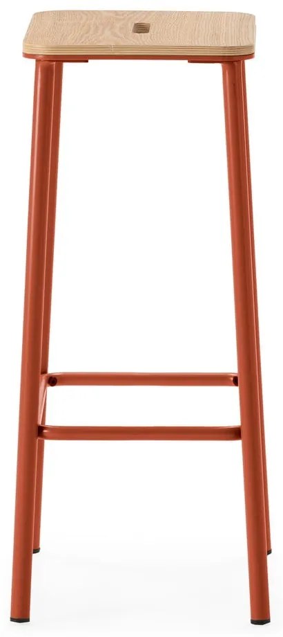 Set di sedie da bar color mattone 2 pz (altezza della seduta 65 cm) Abba – Marckeric