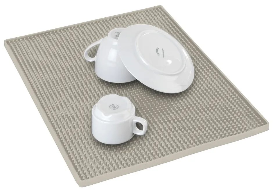 Tappetino scolapiatti beige in gomma 40x30 cm Maxi – Wenko