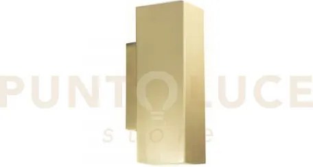 Applique a parete duduk quadrata oro 2 luci attacco gu10 mini 7x5x1...