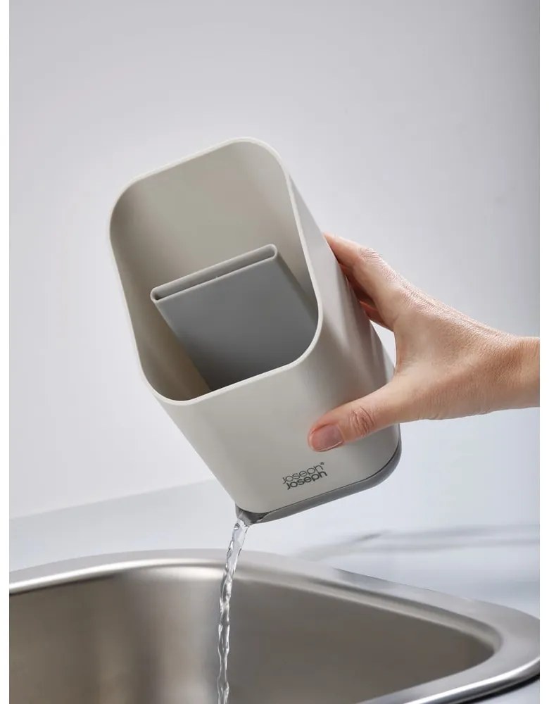 Scolaposate in plastica grigio chiaro 12x11 cm Duo - Joseph Joseph