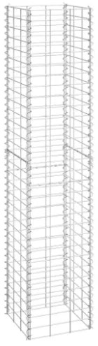 Fioriere Rialzate a Gabbione 3 pz 30x30x150 cm in Ferro