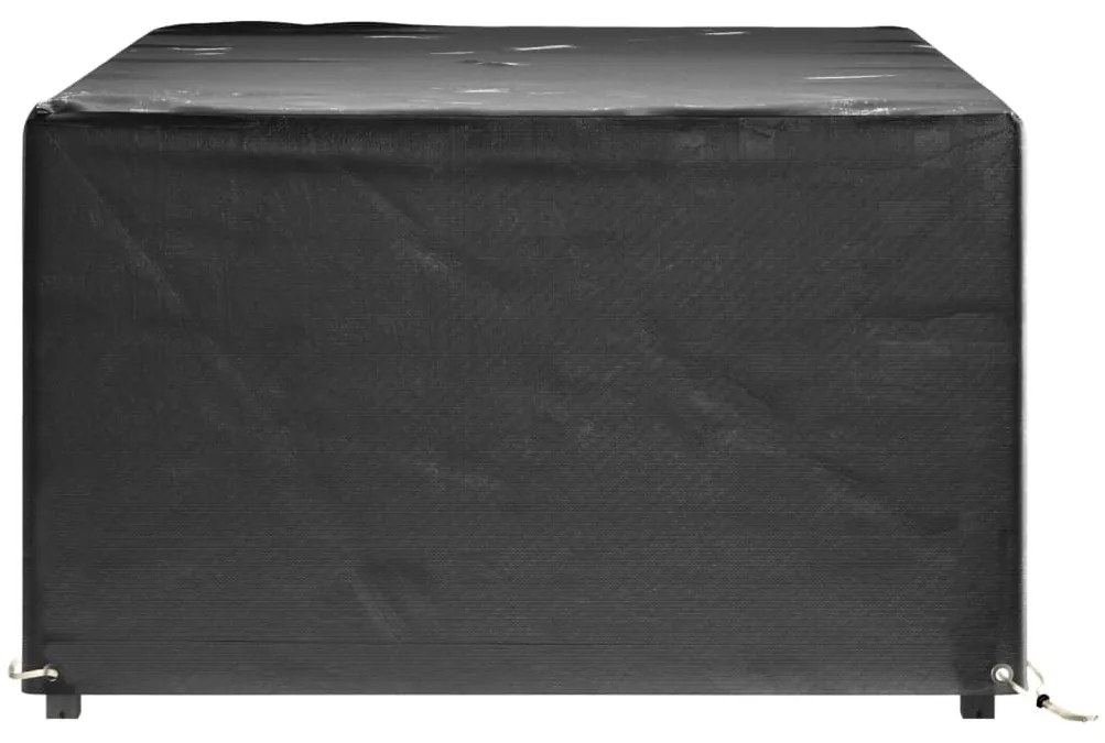 Copri mobili giardino 2pz 8 occhielli 180x122x75cm rettangolare
