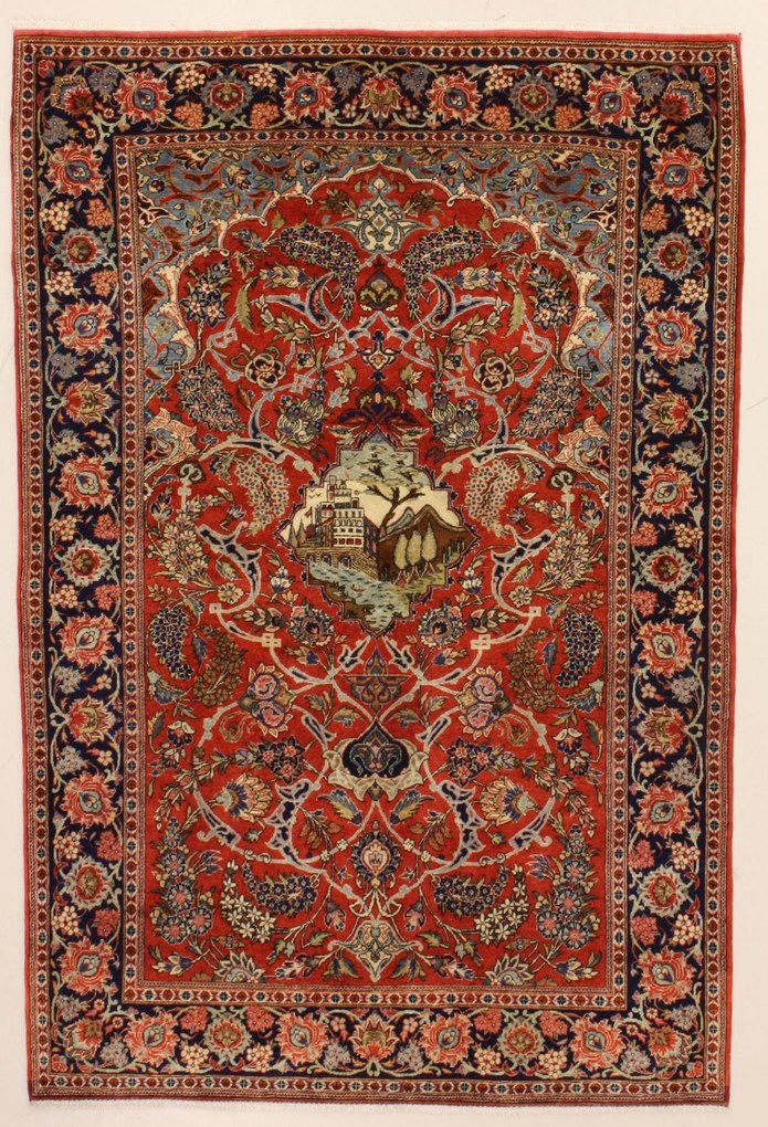 Kashan Tappeto persiano 140 x 200 (Iran) Annodato A Mano