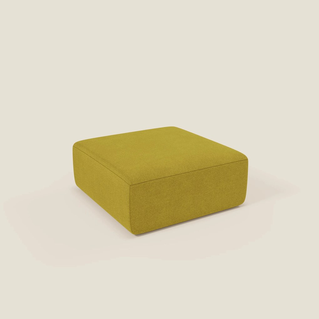 BonBon pouf divano modulare in 2 dimensioni in tessuto smacchiabile T23 giallo sole