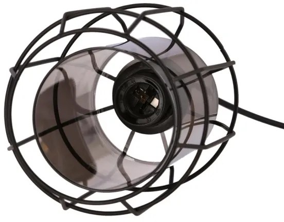 Lampadario a sospensione con filo JONERA 1xE27/40W/230V nero