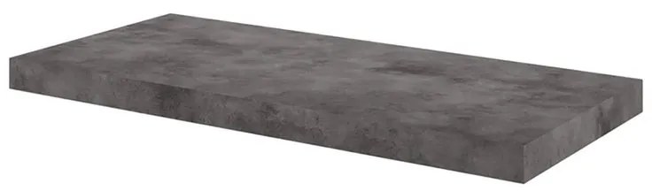 Top per lavabo Neo SENSEA L 136 x H 10 x P 48.5 cm grigio cemento, stratificato, effetto pietra naturale