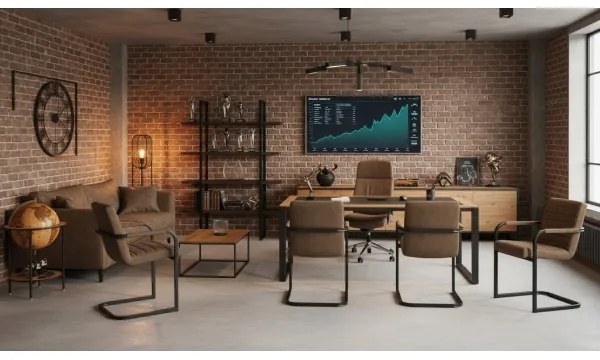 Sedia da pranzo BART marrone