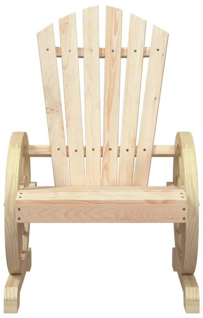 Sedie da giardino adirondack 2 pz in legno massello di abete