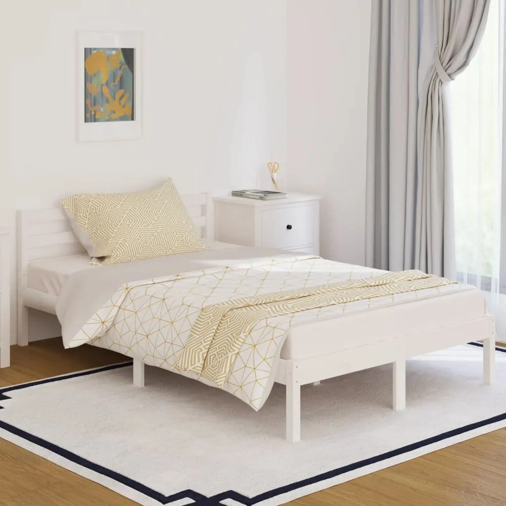 Giroletto İn Legno Massello Di Pino 120x200 Cm Bianco /