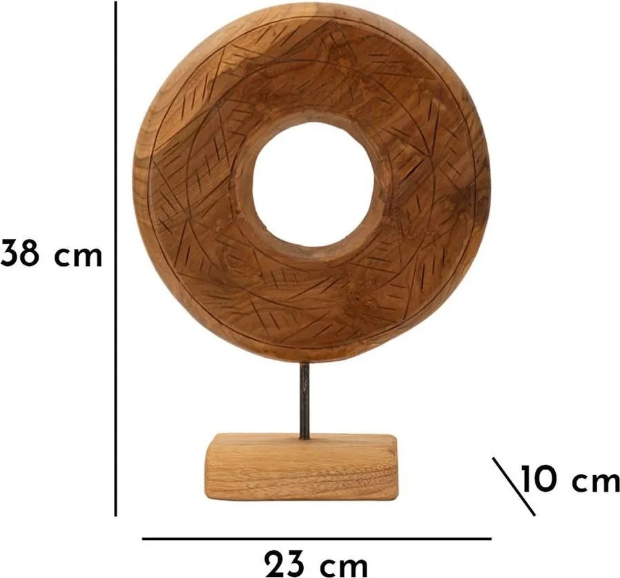 Statuetta in legno (altezza 38 cm) Dorat - Mauro Ferretti