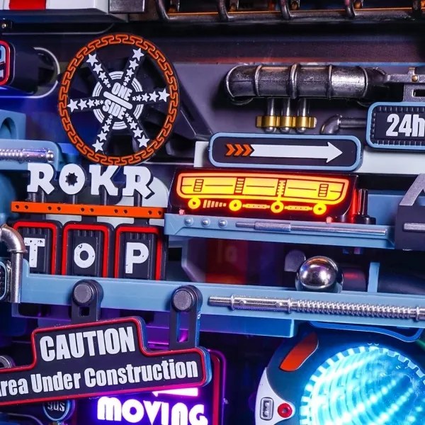 RoboTime - 3D meccanico puzzle a binario di marmo La città del passato