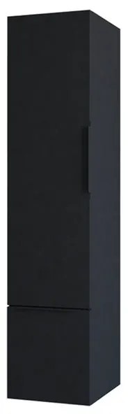 Colonna per mobile bagno Modula BADEN HAUS 1 cassetto 1 anta P 38 x L 35 x H 150 cm nero opaco
