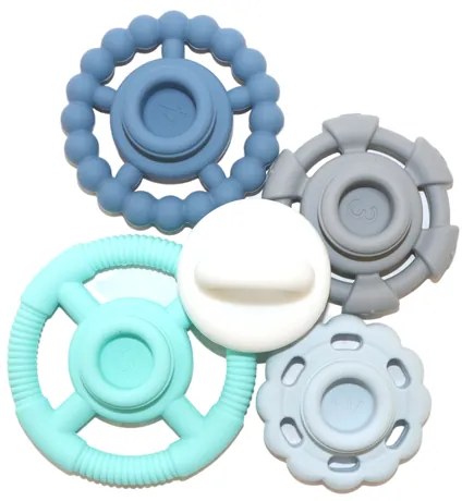 Piramide impilabile con massaggiagengive, oceano