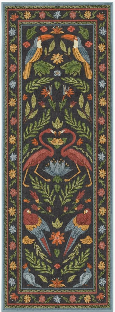 Passatoia a pelo corto lavabile Birds Of A Feather By Iris Apfel