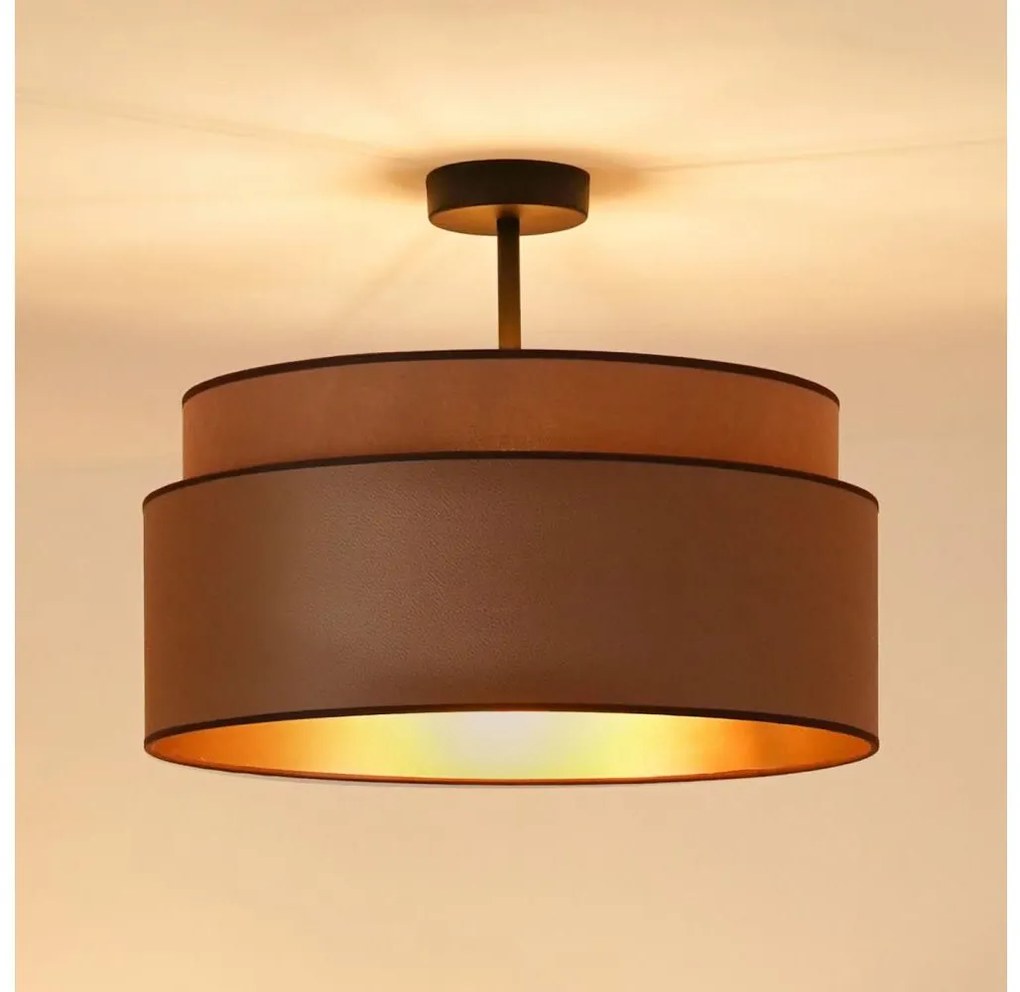 Brilagi - Lampadario OREGON VEGE 1xE27/15W/230V Ø45 cm marrone