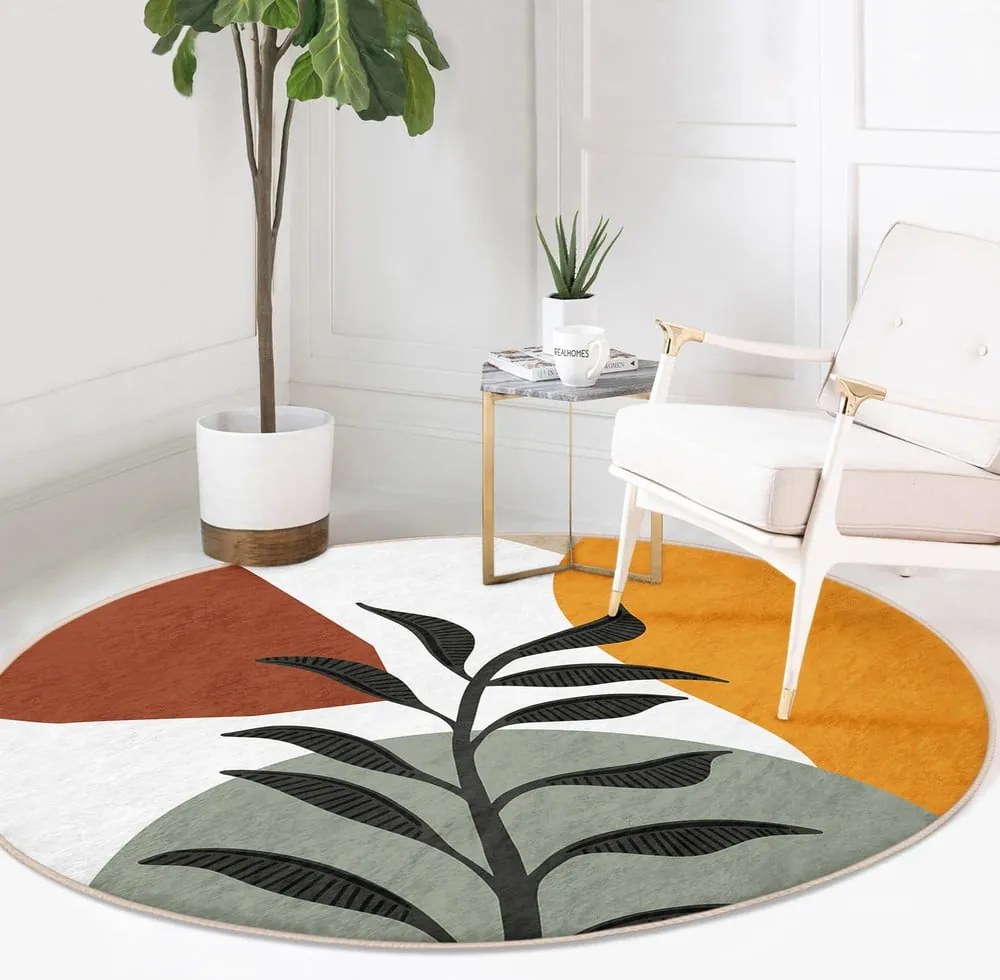Tappeto rotondo lavabile adatto ai robot aspirapolvere ø 100 cm Comfort - Mila Home