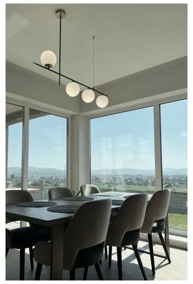 Redo 01-2949 - Lampadario a sospensione con filo ESSENTIAL 4xE14/28W/230V