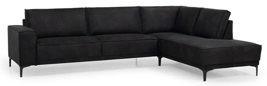 Divano angolare antracite in similpelle (angolo destro) Copenhagen - Scandic