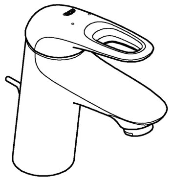 GROHE 33558LS3 - Miscelatore per lavabo EUROSTYLE, taglia S, bianco