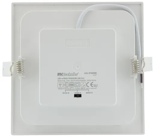 Lampada LED da incasso per bagni LED/12W/230V 3000/4000/6000K IP44