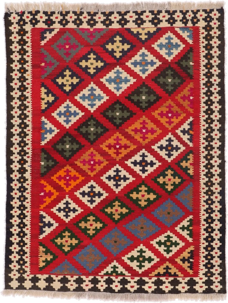 Kilim Tappeto persiano 120 x 150 (Iran) Tessuto A Mano