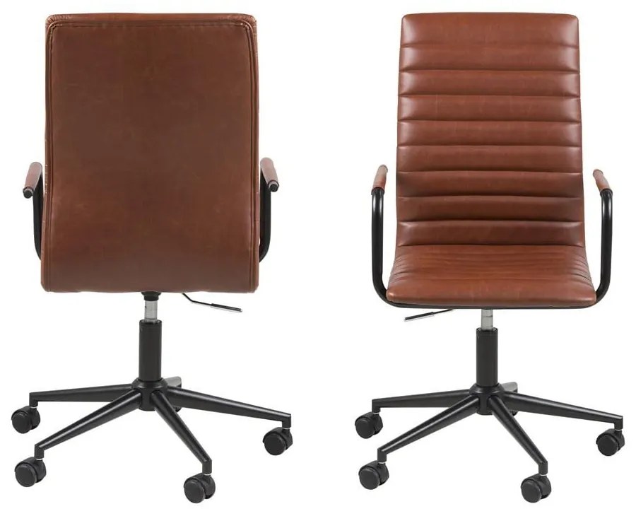 Sedia da ufficio marrone Winslow - Actona