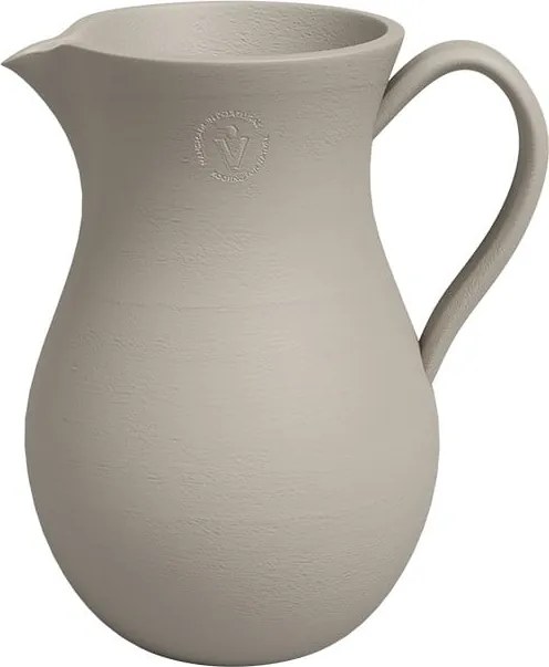 Vaso in ceramica beige fatto a mano (altezza 30 cm) Harmonia - Artevasi