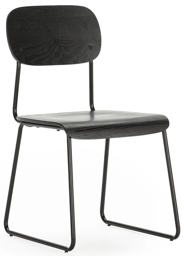 Set di sedie da pranzo nere 2 pz Aira - Marckeric