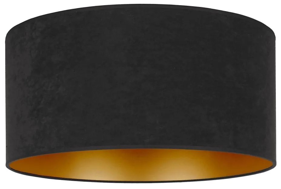 Duolla - Plafoniera ROLLER 3xE27/15W/230V diametro 60 cm nero/oro