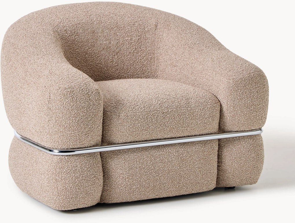 Poltrona in bouclé Wilma