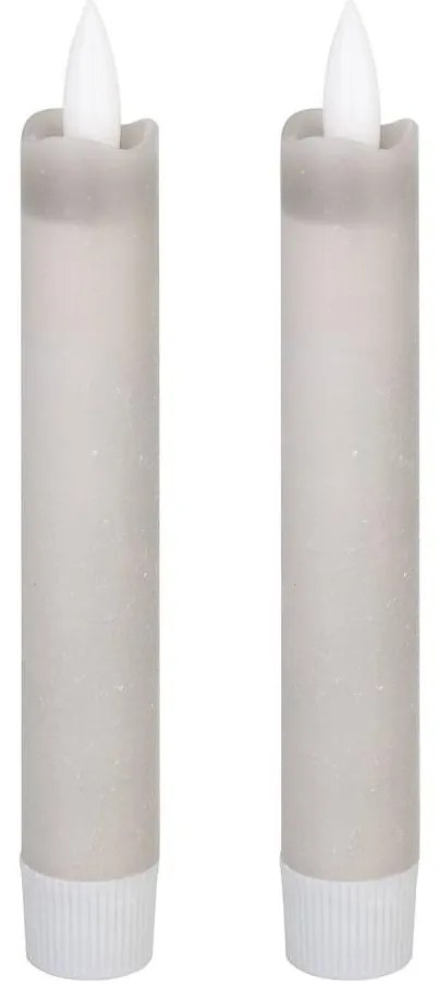Eglo 422223 - SET 2x LED Candele ANTANABE LED/1xAAA 15 cm grigio