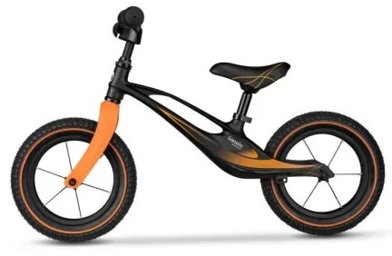 Lionelo - Bici a spinta BART AIR nero/arancione