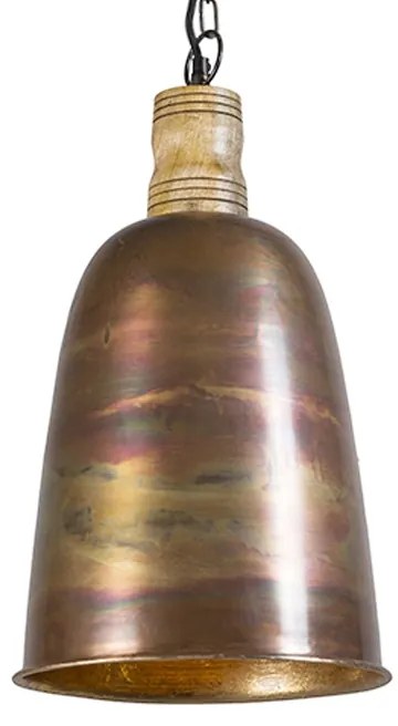 Lampada a sospensione vintage rame con oro - Burn