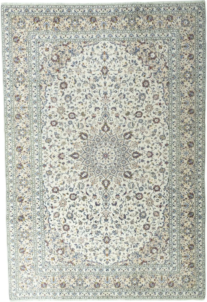 Kashan Tappeto persiano 360x250 Beige (Iran) Annodato A Mano