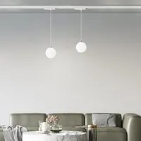 Sospensione Moderna Per Sistema In Binario Bianco Led Piccola