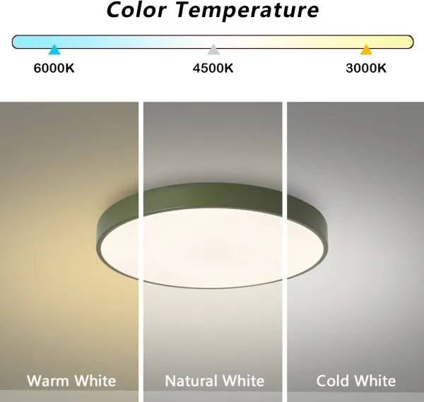 Brilagi - Plafoniera LED POOL LED/36W/230V 3000/4000/6000K 30 cm verde