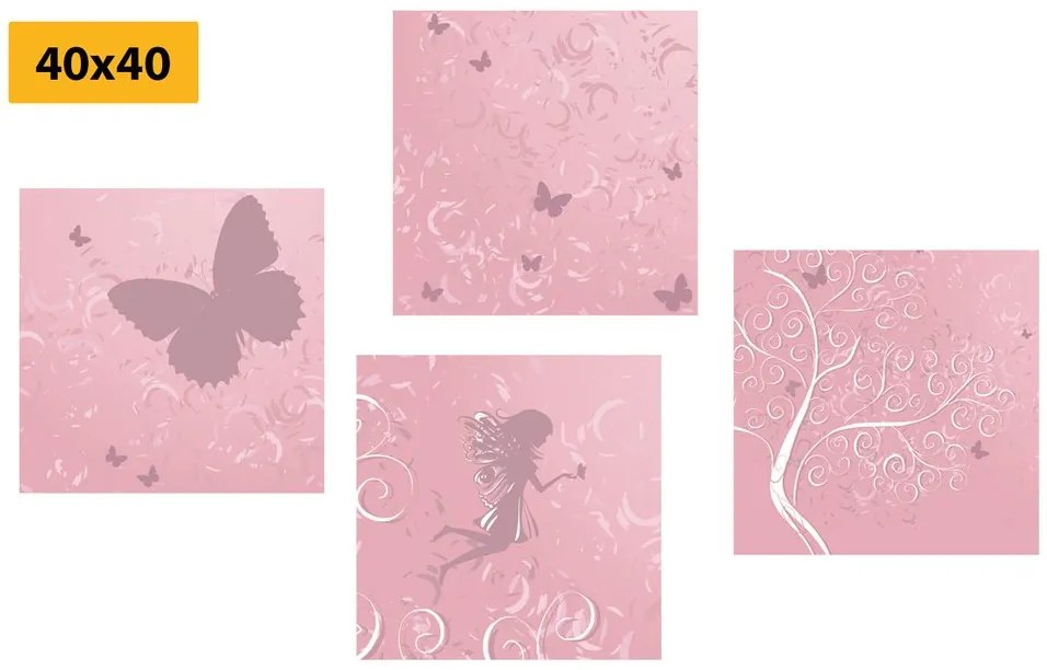 Set di quadri – Fata fiabesca