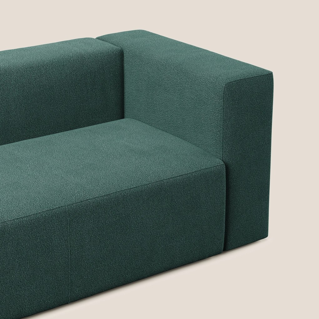 Nettuno modulo angolo/laterale maxi in morbido tessuto bouclè T07 verde
