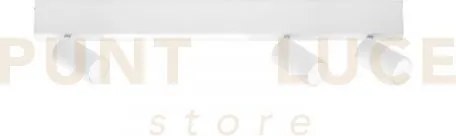 Applique a parete led oriented bianca 3 luci attacco gu10 e 1 led 8...