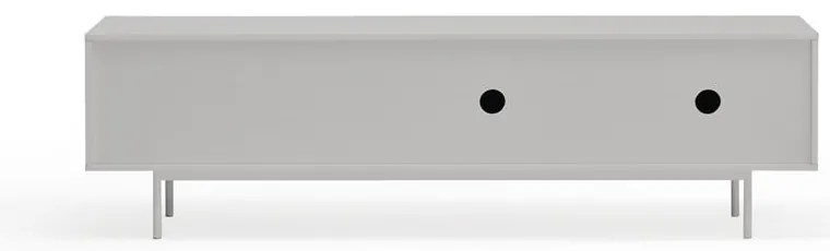 Mobile TV grigio-color legno naturale effetto rovere 180x52 cm Sierra - Teulat