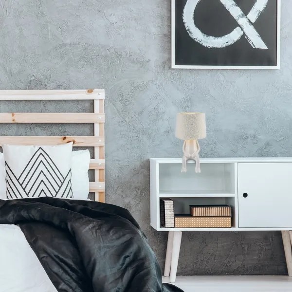 Rabalux 74218 - Lampada da tavolo SMURFY 1xE14/40W/230V bianco