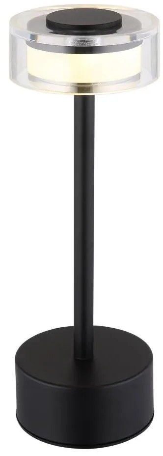 Globo 21026S - Lampada da tavolo LED dimmerabile SHIRA LED/2,5W/3,7V 2700/4000/6500K nero