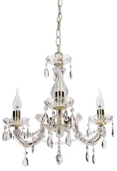 Lampadario a sospensione con catena MARIA TERESA 3xE14/40W/230V