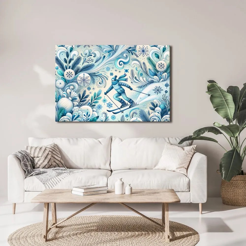 Quadro su tela – Scialpinista invernale