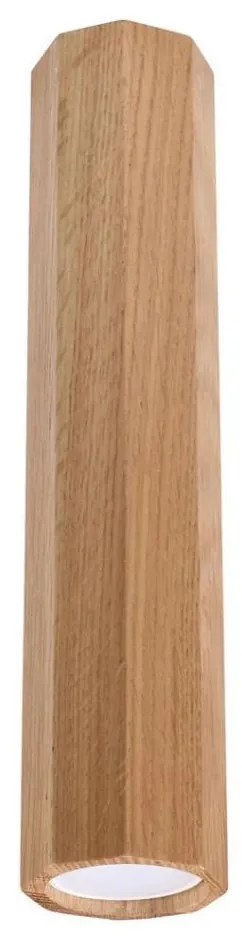 Sollux SL.1034 - Faretto ZEKE 1xGU10/40W/230V 30 cm quercia