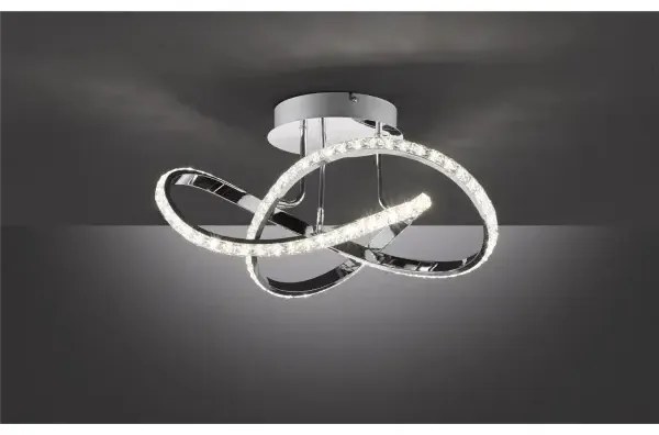Lampadario da soffitto dimmerabile LED ABRO LED/26W/230V cromo lucido
