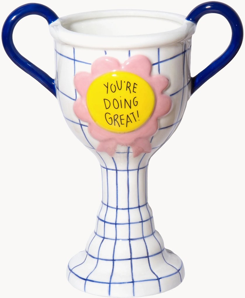 Vaso in ceramica Trophy, alt. 22 cm