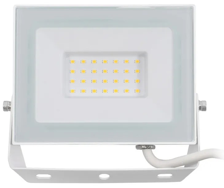 Faro LED 30W Slim Bianco IP65 - con Osram chip LED Colore Bianco Naturale 4.000K
