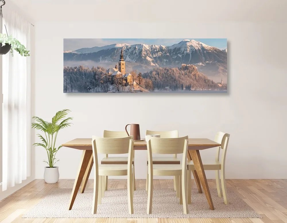 Quadro su tela – Chiesa sul lago Bled in Slovenia