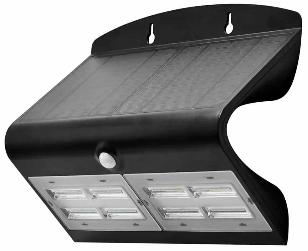 Applique Led da Esterno ad Energia Solare 6,8 W - Nero